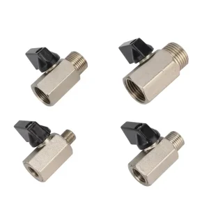 1/8″ 1/4″ 3/8″ 1/2″ BSP NPT Male to Female Thread Mini Brass Ball Valve Air Oil Water Shutoff Valve