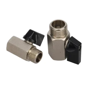 1/8″ 1/4″ 3/8″ 1/2″ Male Thread to Female Thread Mini Brass Ball Valve Air Oil Water Valve NPT Threads and BSP Threads Valves