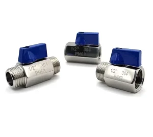 1/8″ 1/4″ NPT BSP 1000WOG PN63 304 316 Stainless Steel Manual Hose Connector Pagoda Male Threaded Mini Ball Valve