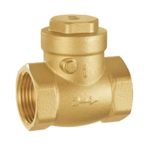 1” Forged Brass Swing Check Valve with Manual Power Threaded for Water Media