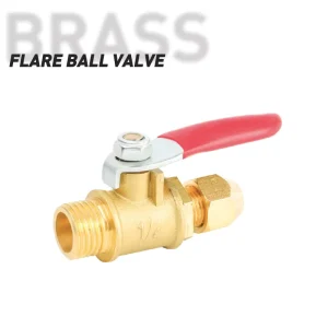 1 Inch Brass Manual Flare Ball Valve Pipe Fitting OEM Customizable for Building Water Supply and Drainage