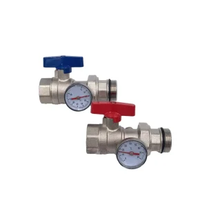 1 Inch DN25 High Pressure Brass Ball Valve Set for Radiant Floor Heating Manifold Systems OEM Water Inlet Outlet