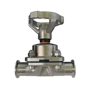 1 Inch Sanitary SS316 Tri Clamp Diaphragm Valve with Stainless Steel Handwheel Food Grade