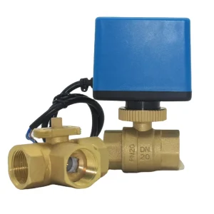 1-Inch Two-Way Electric Valve Actuator with Brass Valve Body