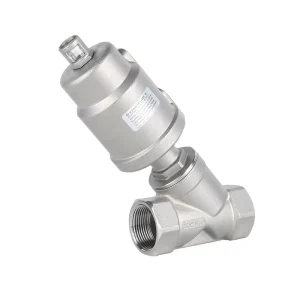 1.5-Inch Threaded Straight-Through Stainless Steel Pneumatic Angle Seat Valve