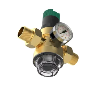 100 Micron Mesh Manual Pressure Reducing Filter Adjustable Water Pressure Pre Filter Gauge 316 Stainless Steel 16