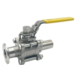 1000 WOG SS304/316 Sanitary Ball Valve, Manual, Electric, or Pneumatic, for Pharmaceutical, Food, and Water Applications