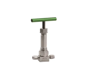 10000 PSI 316 Stainless Steel 2-Way Needle Valve High-Pressure Instrumentation Forged Body Process Control