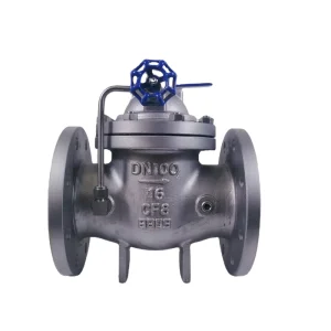 100X-16P SS304 Stainless Steel Hydraulic Control Valve Remote Controlled Floating Valves Drainage Pipeline Water Treatment