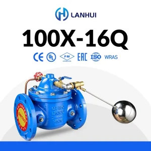 100X Remote Control Float Valve PN16 Ductile Iron Flanged Automatic Water Level Control for Rooftop Tank Reservoir Sluice