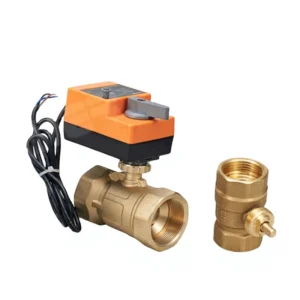 10N.m Actuated Control Valves Manual Handle Operated Motorized Ball Valve 220VAC 2 Way On/off Type Water Flow Ball Valve