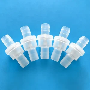 10mm Inline Hose Barb PP Plastic One Way Non Return Check Valve with FKM Seal and SUS304 Spring