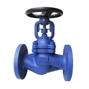 12 Inch GG25 DIN PN25 PN40 Air Steam Bellows Seal Globe Valve A105