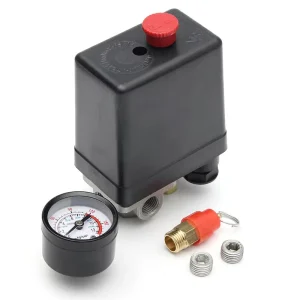 120psi 4 Port Air Compressor Pressure Switch Manifold Regulator and Safety Valve Pneumatic Part Air Compressor Switch