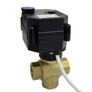 12V 24V 2-Way 3-Way Stepper Servo Synchronous Motor Drive Electric Actuator PVC Ball Valve for Water Diverter Control