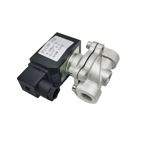 12V24V Shutoff Solenoid Valve ZS150 15B Stainless Steel Water Gas Medium DN20 15mm Orifice G1 2 CE Certified Manufacturer