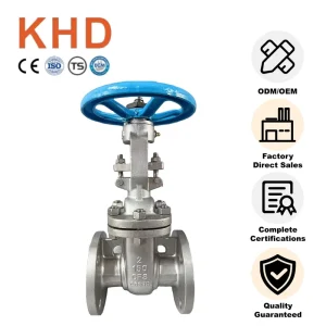 150LB API Standard Stainless Steel CF8 CF3 CF8M CF3M Rising Stem Wedge Flange Manual Gate Valve