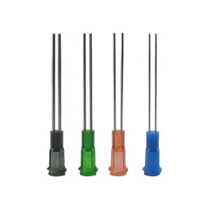 18 27G Plastic Steel Double Tube Dispensing Needle Tips for Valves Dispenser Needle