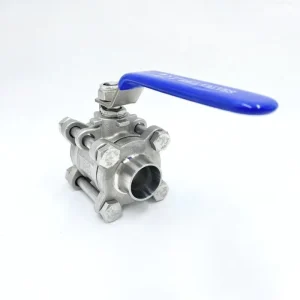 1inch 3 PC Ball Valve Butt Welded End 1000WOG Stainless Steel 304 Ball Valve