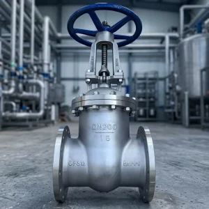 2-12 DN50-DN350 Gate Valve 316L/304/CF8M/CF3M/Duplex 2205 Class 150-300 Flanged OS&Y