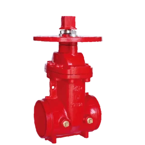 2 12 inch Gate Valve Resilient Wedge NRS Gate Valve Grooved End Ductile Iron Casting Steel Valve