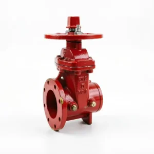 2-12 inch Gate Valve Resilient Wedge NRS Gate Valve Grooved x Flanged End Ductile Iron Casting Steel Valve