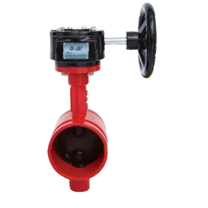 2 12 inch VALVE Butterfly Valve with Gearbox Grooved End Ductile Iron Casting Steel Valve