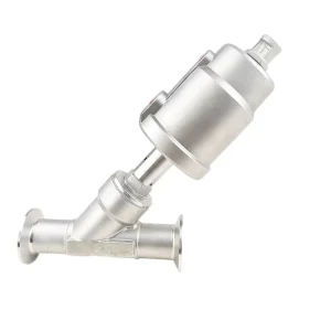 2/2-Way Tri-Clamp Stainless Steel Pneumatic Angle Seat Valve