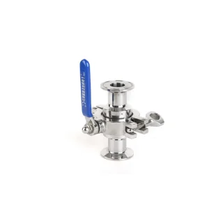 2 3 4 Inch Stainless Steel 304 316L Manual Clamp Sanitary Hygienic Ball Valve for Water OEM