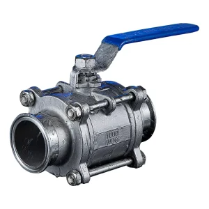 2 Inch 3PC Stainless Steel 1000 WOG Full Port Female Thread NPT Manual Handle Ball Valve Water OEM