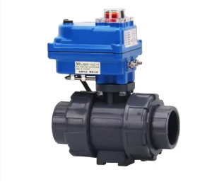 2-Inch Electric Solenoid Ball Valve UPVC/PP Double Union Control Water Valve Gas Oil General Customizable Base Regulating