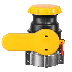 2” Manual OEM Ball Valve NPT Camlock Outlet Plastic Collar FKM Sealing IBC Container