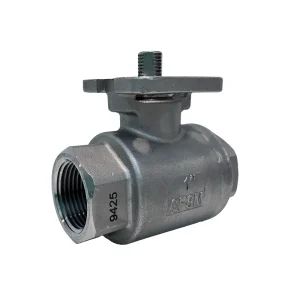 2 Piece Manual NPT Threaded End Ball Valve with Direct Pad OEM Customizable CF8M/Carbon Steel Body