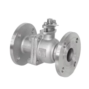 2 Piece Stainless Steel Ball Valve Class 150 for Oil and Gas Industry Flanged End Full Port Direct Mounting Pad