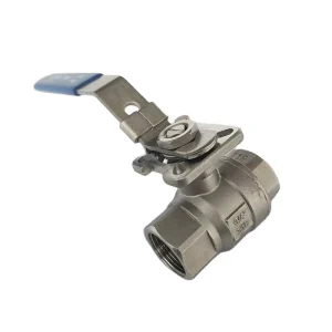 2 Pieces Ball Valves Thread Ends with Top Mounting Pad ISO 5211