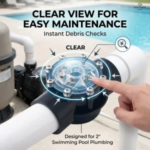 2′ Straight Check Valve for Swimming Pool and Spa Positive Seal PVC Durable Valves
