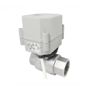 2 Way 2PC 12V DC CR2 2 Wire Auto Return Stainless Steel Electric Automatic Water Shut Off Valve