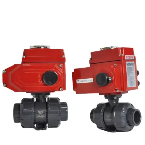 2 Way 2inch UPVC CPVC Anti Corrosive Plastic Electric Motorized Ball Valve Aluminum Alloy