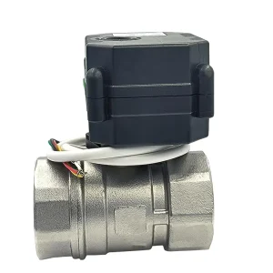 2 Way 3 Way 1/4 1/2 Inch 3/4 1 Inch PVC Plastic Brass Stainless Steel Mini Electric Actuated Motorized Ball Valve