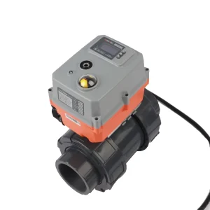 2 Way Automatic AC Electric 110V 220V 380V UPVC Motorized Actuator Ball Valve for Water Treatment OEM Customizable