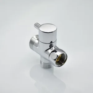 2 Way Brass Angle Valve Double Outlet Water Control Valve Faucet and Bidet Sprayer Parts for Toilet Bidet