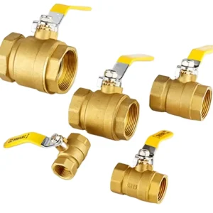 2-Way Brass Ball Valve Internal Thread Manual Power High Temperature Media Compatibility Customizable OEM for Water Gas Oil