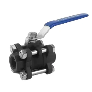 2 Way Full Bore WCB Ball Valve High Pressure Carbon Steel 3PC Valve with ISO 5211 Pad for Automation