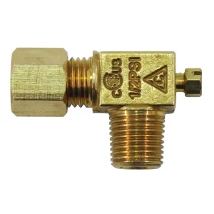 2 Way Gas Range Spare Parts Pilot Burner Control Needle Valve Brass 3/16″