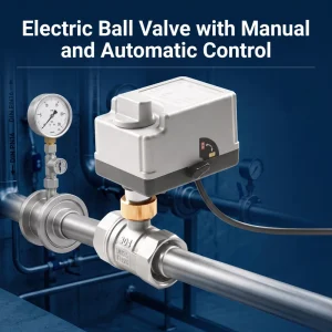2 Way Motorized Ball Valve with Manual Override 12V 24V 220V Stainless Steel Thread Electric Control Ball Valve