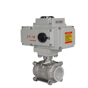 2-Way Motorized Electric Ball Valve CF8 CF8M Flow Control for Water Oil and Acid Flange Connection DN32-DN400