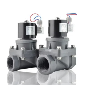 2-Way Ozone-Resistant UPVC CPVC Acid Valve 12V 24V 110V 220V
