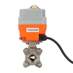 2 Way Proportional Industrial Water Valve Actuator Stainless Steel 304 4 20mA Electric Motorized V port Ball Valve MTD Brand