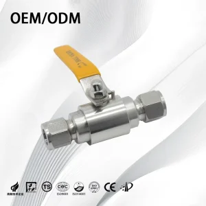 2-Way Stainless Steel Full Port Gas Valve Mini Ball Valve