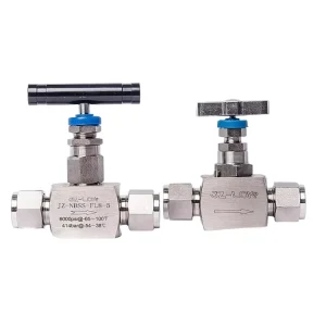2-Way Water Needle Valve with Safety Lock Wire Holes DN6-DN50